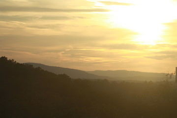 Sunset over the Mountain 