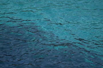Das unendliche Blau. Küstenwasser bei Mallorca.