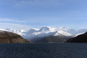 Fjord Pia the archipelago of Tierra del Fuego.