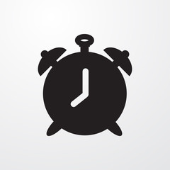 clock alarm icon illustration