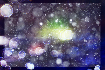 bokeh background blurred white circles