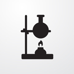 test tube icon illustration
