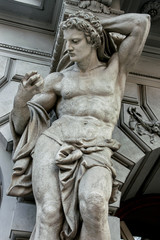 Statue of Atlas on Andrassy street