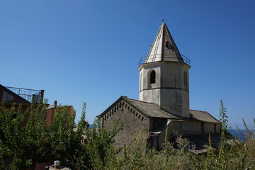Fototapeta na wymiar Corniglia (Cinque Terre) - Kościół św. Piotra