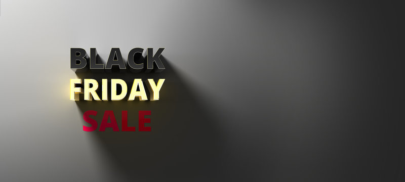 Black Friday Sale on dark slate background