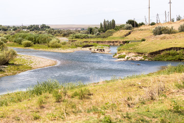 Fototapeta na wymiar Boralday river in Kazakhstan