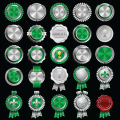 Set of Certificate Wax Seal and Badges