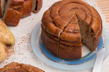 Famous Portuguese folar cake