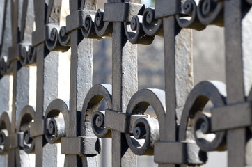 Iron fence spiral 