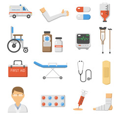 Medical icons vector set.