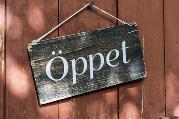 Schwedisches Schild für 