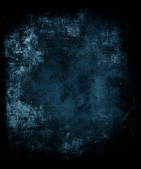 blue grunge texture, scary dark background