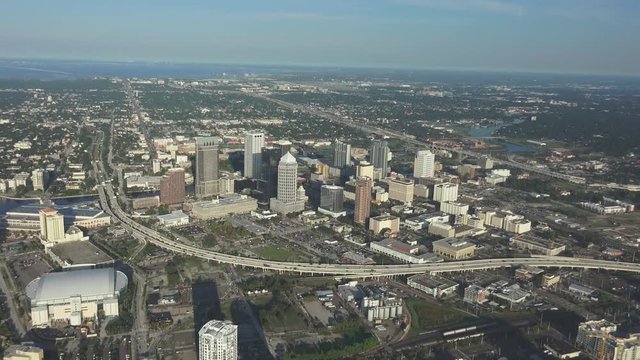 Tampa Florida Skyline AERIAL day