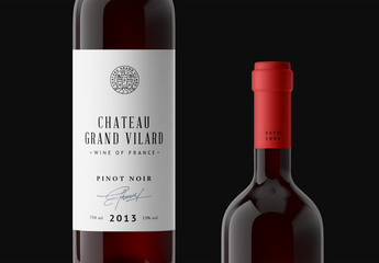 Bottle and Bottle Top Mockup