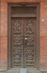Fototapeta na wymiar Door in Banepa, Nepal