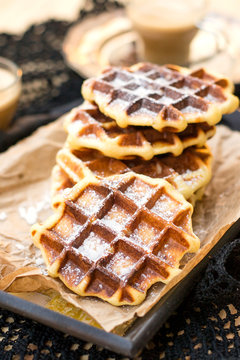 Liege Waffles With Pearl Sugar