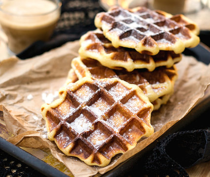 Liege Waffles With Pearl Sugar