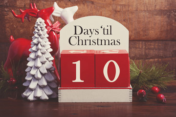Days till Christmas calendar.