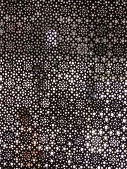 Intricate marble filigree screen