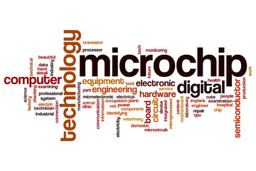 Microchip word cloud