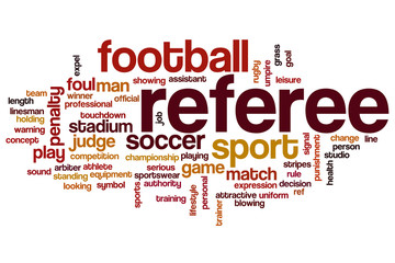 Referee word cloud