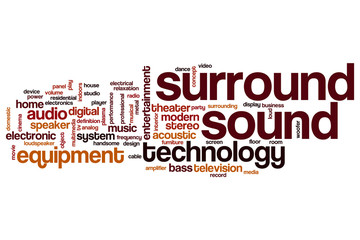 Surround sound word cloud