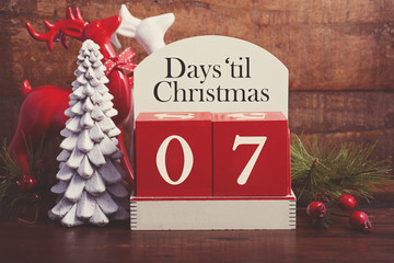 Days till Christmas calendar.