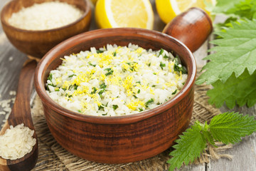 Risotto with nettles