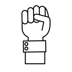 Hand gesture icon. Palm human people and communication theme. Isolated design. Vector illustration