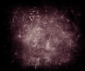 Purple Beautiful Abstract Grunge Scratched Texture Background. Close Up Of Dirty Board With Frame