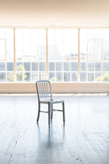 Modern Aluminum Chair In Downtown Loft