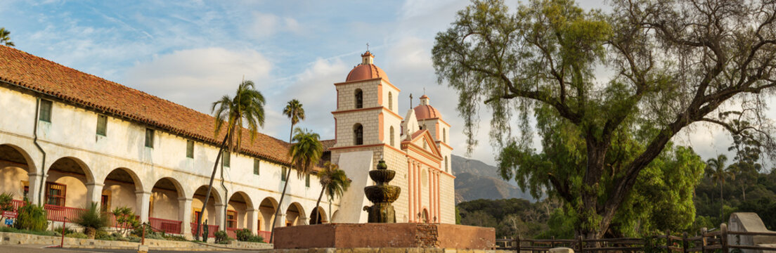 Santa Barbara, California Mission Panorama