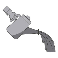 Watering can icon. Gardening nature green and home theme. Isolated design. Vector illustration