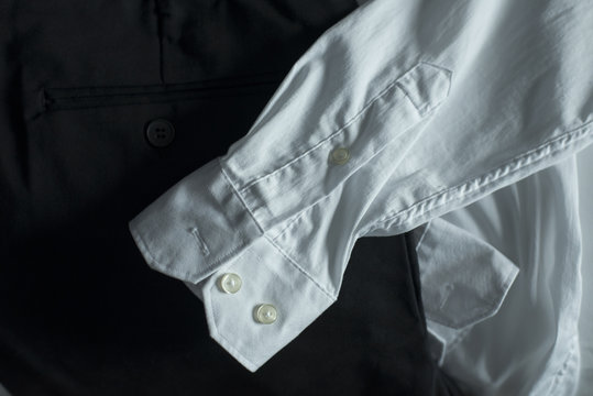 Abstract White shirt and black  pant