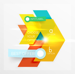 Banners, business backgrounds and presentations infographics