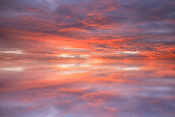 Sunset water reflection landscape