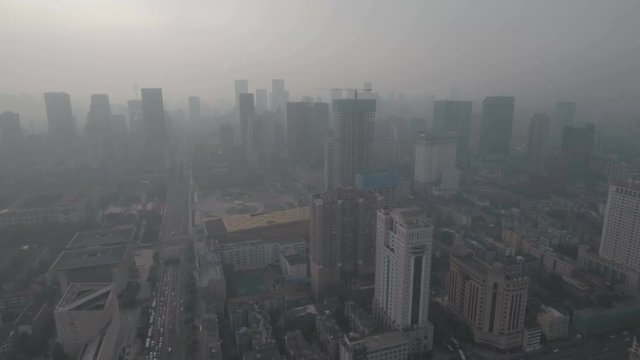 Downtown Chengdu from the sky