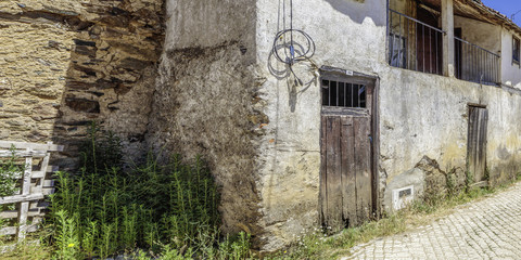 Huizen in het dorp Meixedo in Portugal