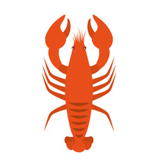 lobster seafood animal isolated icon vector illustration design
