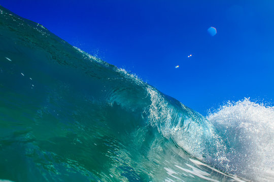 Beautiful Ocean Background Huge Shorebreak Wave for Surfing Big