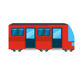 tram public transport icon vector illustration design
