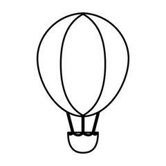 balloon air hot flying vector illustration design