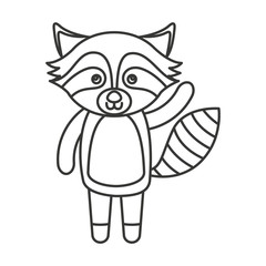 beaver winter clothes character vector illustration design