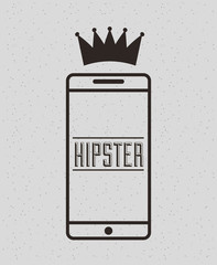 element classic hipster style vector illustration design