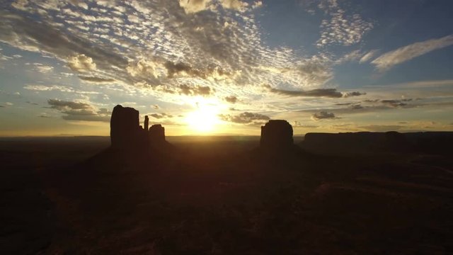 Monument Valley Aerial Sunrise 15