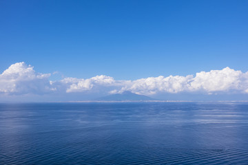 Obraz premium View of Vesuvius from Sorrento Italy on a Clear Day