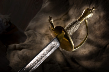 Ancient sabre. A smart variant of the fighting weapon