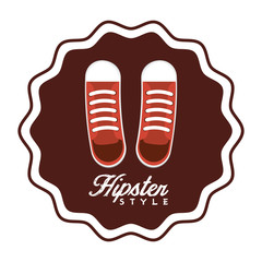 element classic hipster style vector illustration design