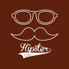 element classic hipster style vector illustration design