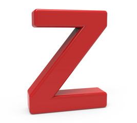 3d red letter Z